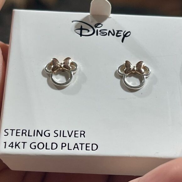 Disney Sterling Silver Minnie Mouse Earrings - Picture 5 of 8